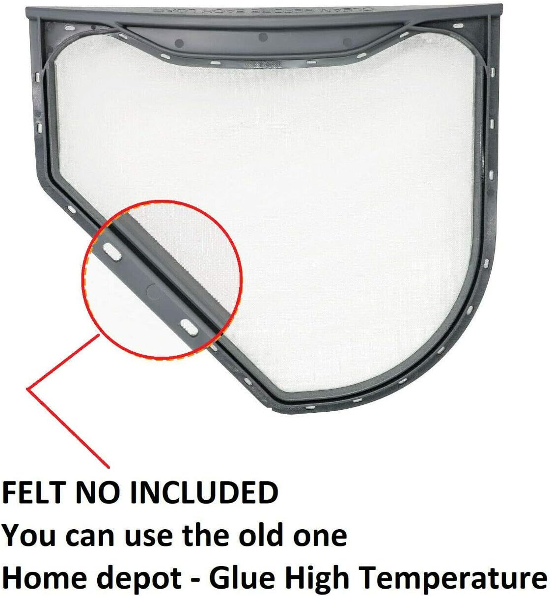 GLOB PRO SOLUTIONS - Dryer Lint Filter 13 x 11-1/2 inch Without felt Seal AP4432579, PS2363394, EAP2363394