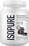 Isopure Zero Carb Poudre de protéines, 100% Isolation des protéines de lactosérum, saveur: Vanille crémeuse, 1.36 kg (paquetage de mai Vary)