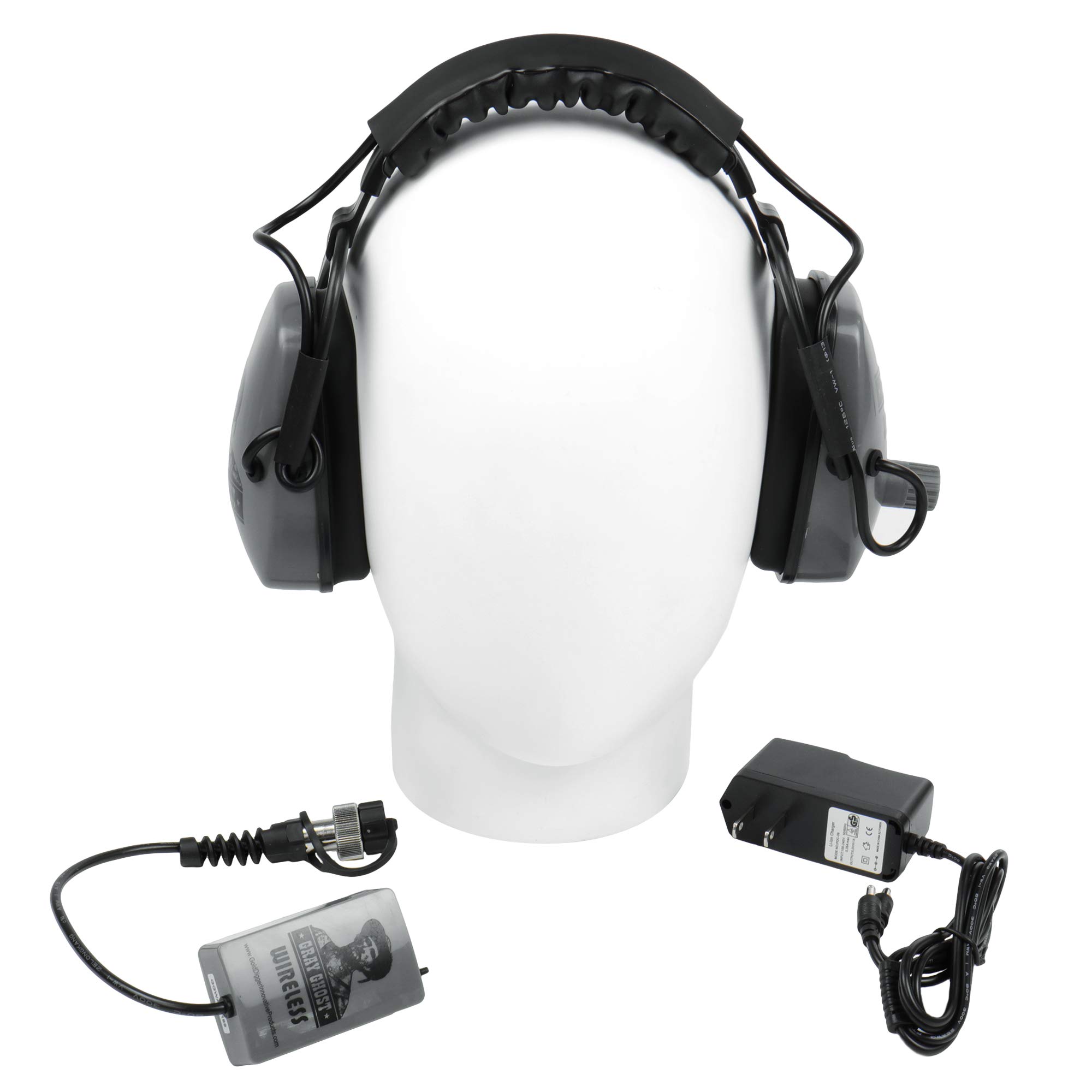 DetectorPro Gray Ghost Platinum Series Wireless Headphones for Garrett at Pro