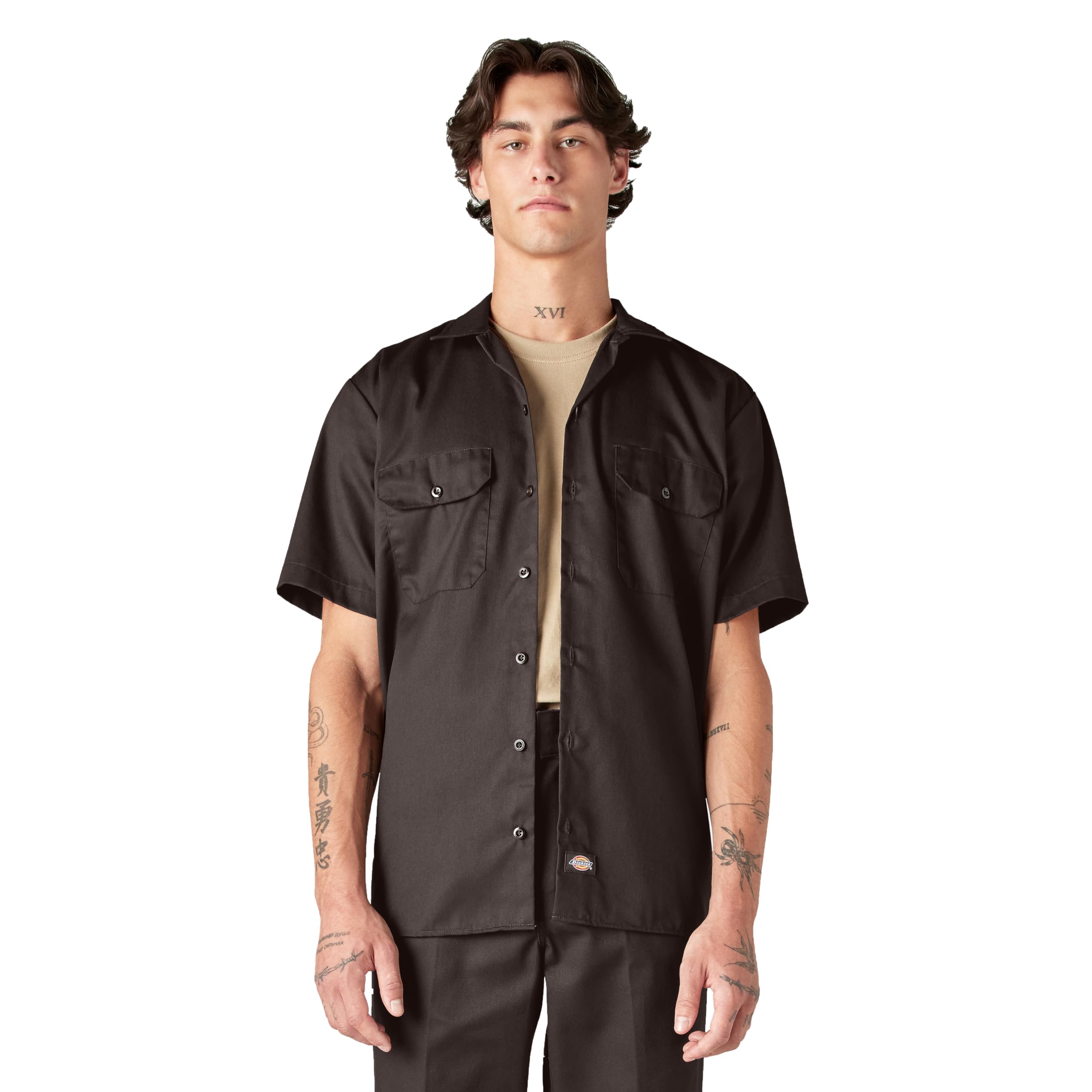 Dickies Herren Work Shirt Short Sleeved Freizeithemd