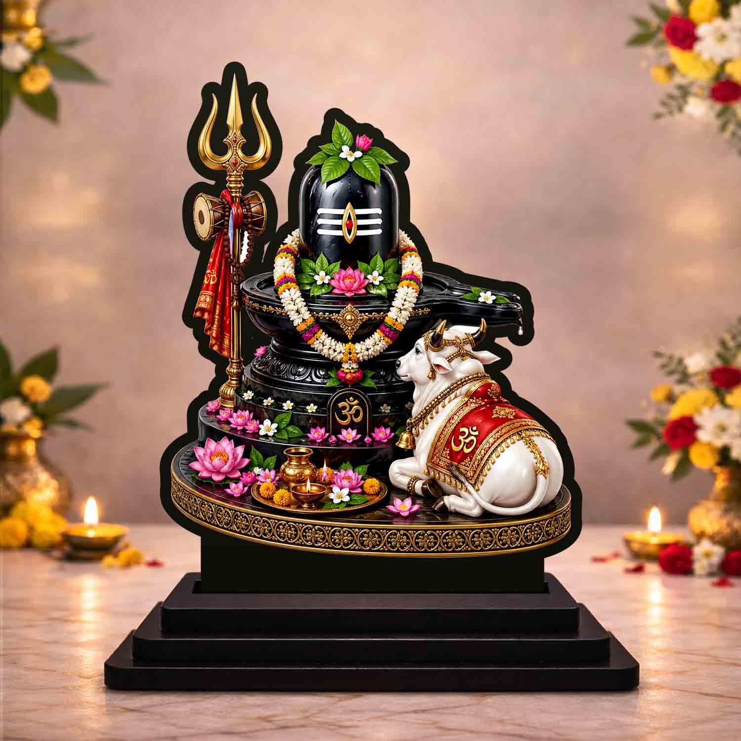 Shiv Parivar Idol - Home Temple Decor -16 Shiv Parivar Idol - Home Temple Decor -16