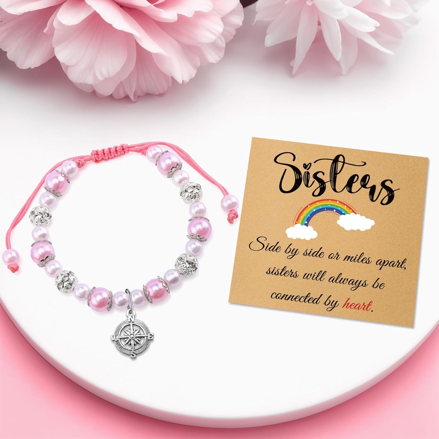 Sister Birthday Bracelet Friendship Bracelets for Women Sisters Gifts from Sisters Brother Best Friend Bracelet Graduation Gifts for Sister Friendship Birthday Gift Jewelry Christmas Mothers Day Gift - Image 4