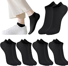 Wamicu Chaussettes Basses Femme, 5 Paires Fines Respirant et Coton Socquettes Peigné Courtes Chaussettes Sport, Para Running Travail et Loisirs, EU 37-42