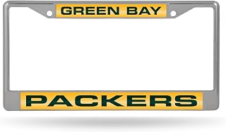 Rico Industries NFL Football 12" x 6" Laser Cut Chrome Frame - Car/Truck/SUV Automobile Accessory