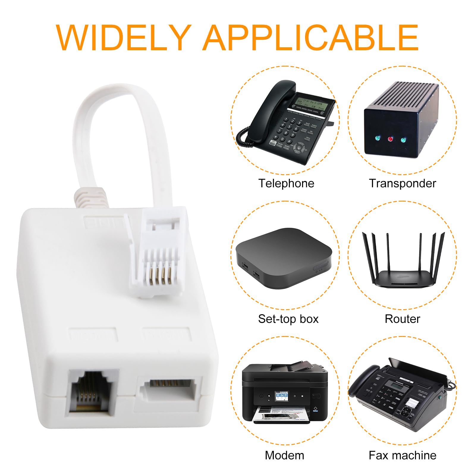 InLine® Cavo TAE-F Per Splitter DSL, Da Spina TAE-F A Spina Western 6/2 - Foto 9