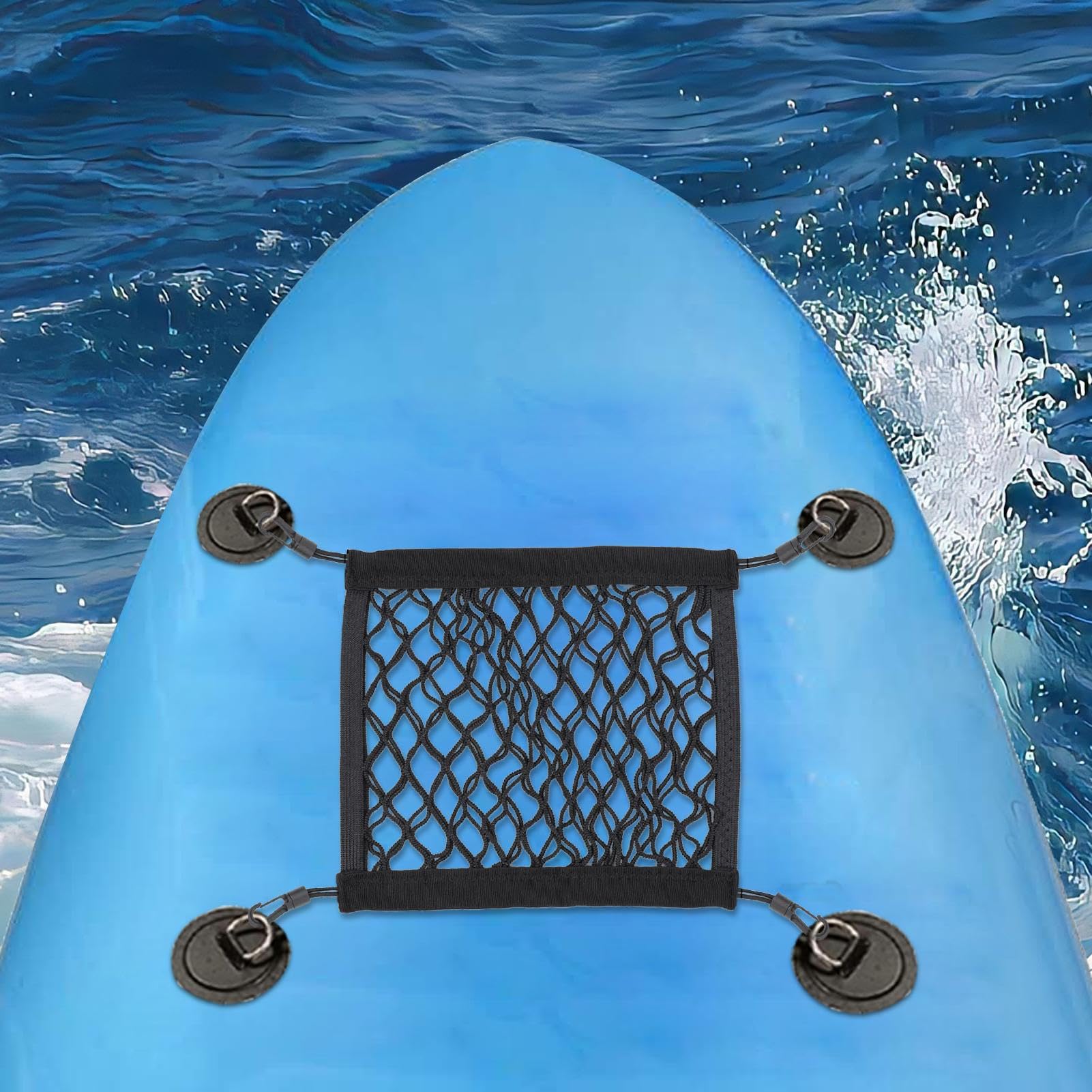 Sac de Pont pour Paddle | Sac Kayak - Porte-Accessoires Élastique Résistant en Filet pour Randonnée Pêche Rivière Camping Voyage