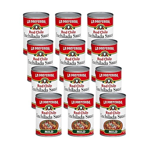 Miniatura 11 de La Preferida Salsa de enchilada roja, suave (salsa mexicana auténtica para enchiladas, burritos, tacos y comidas mexicanas clásicas), sin MSG ni