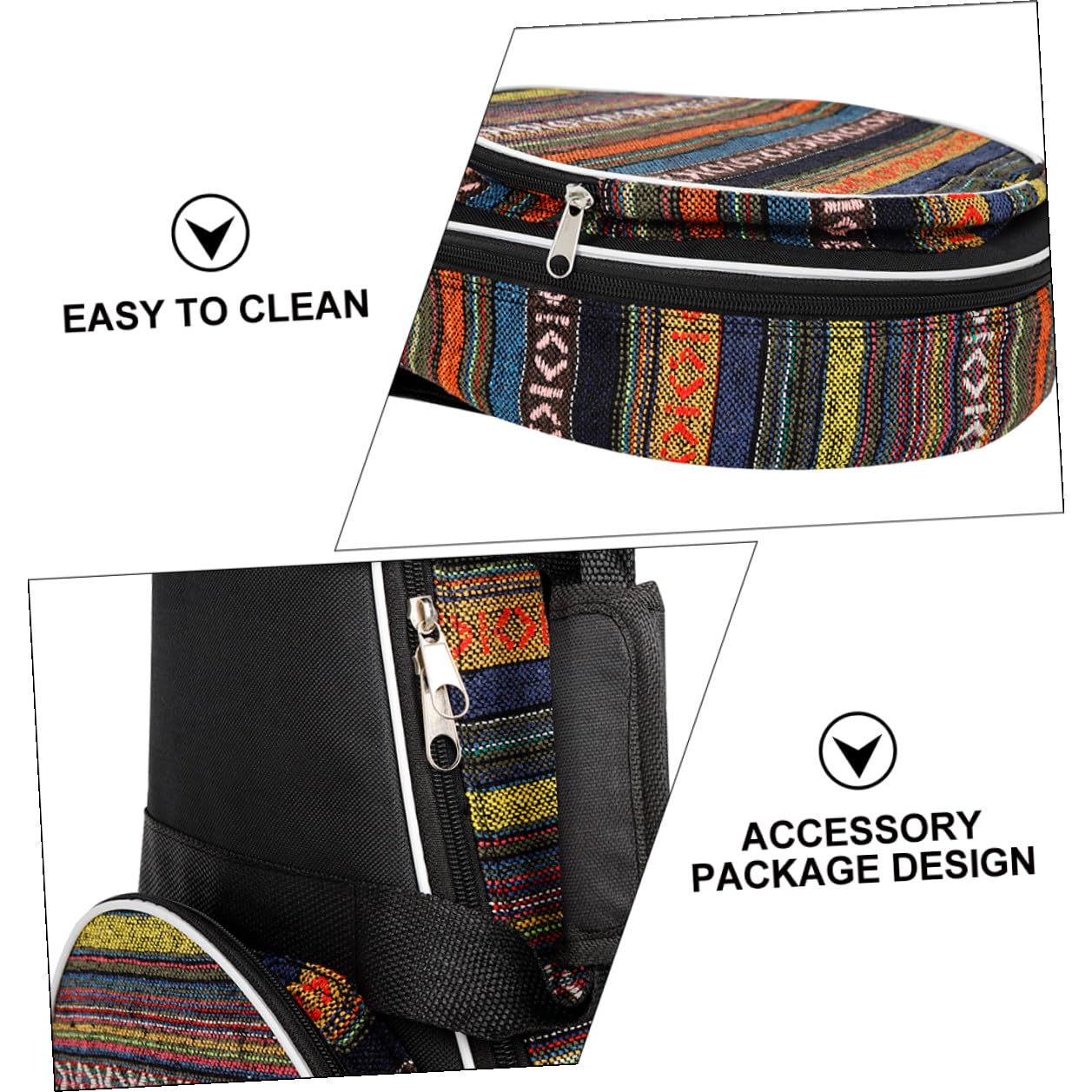 Mipcase Zaino Musicale Stile Nazionale Per Mandolino, Custodia Imbottita Manico Comodo e Spallacci, Borsa Portaoggetti Resistente Per Trasporto e Protezione Strumenti