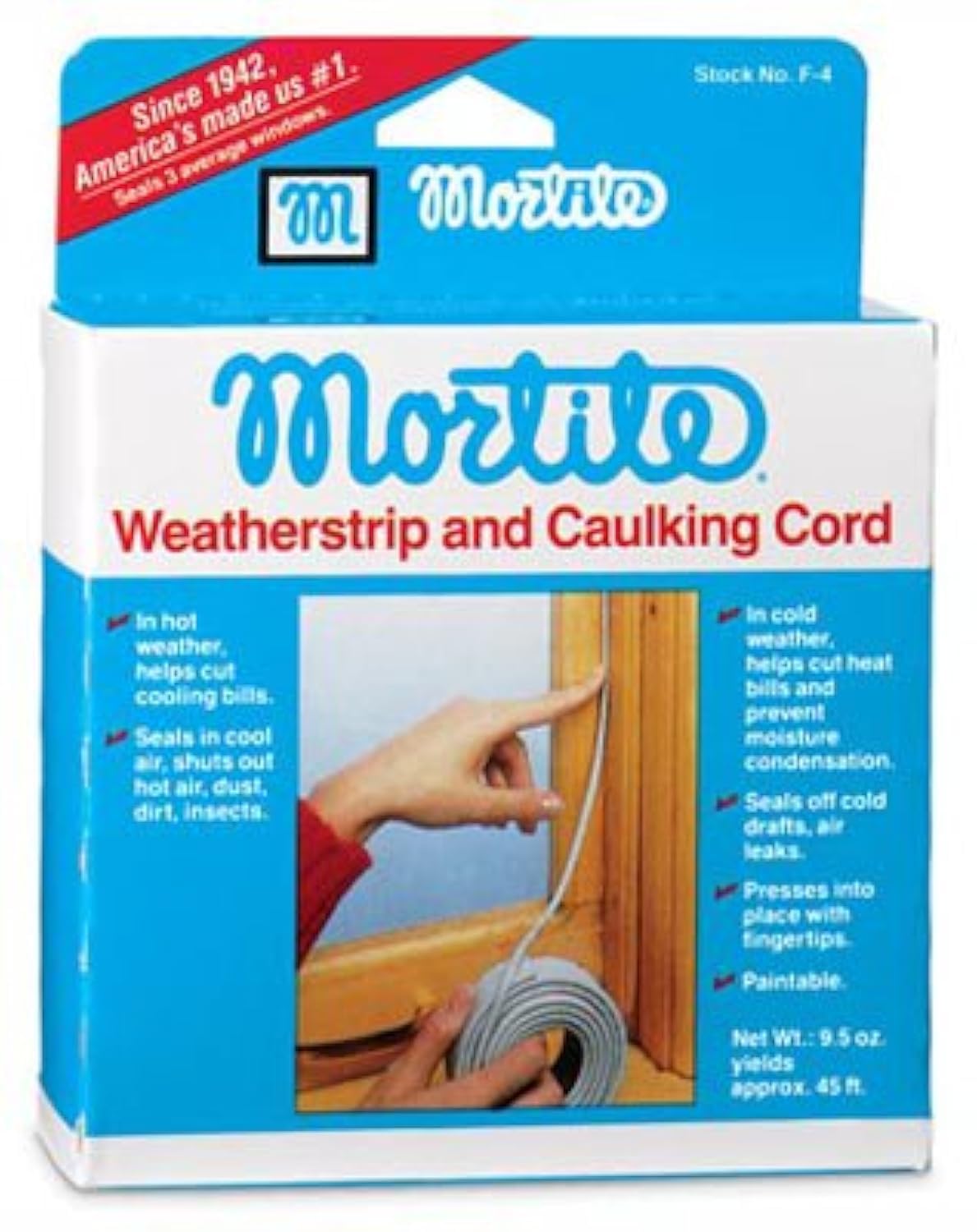 Thermwell Mortite Weatherstrip and Caulking Cord Gray