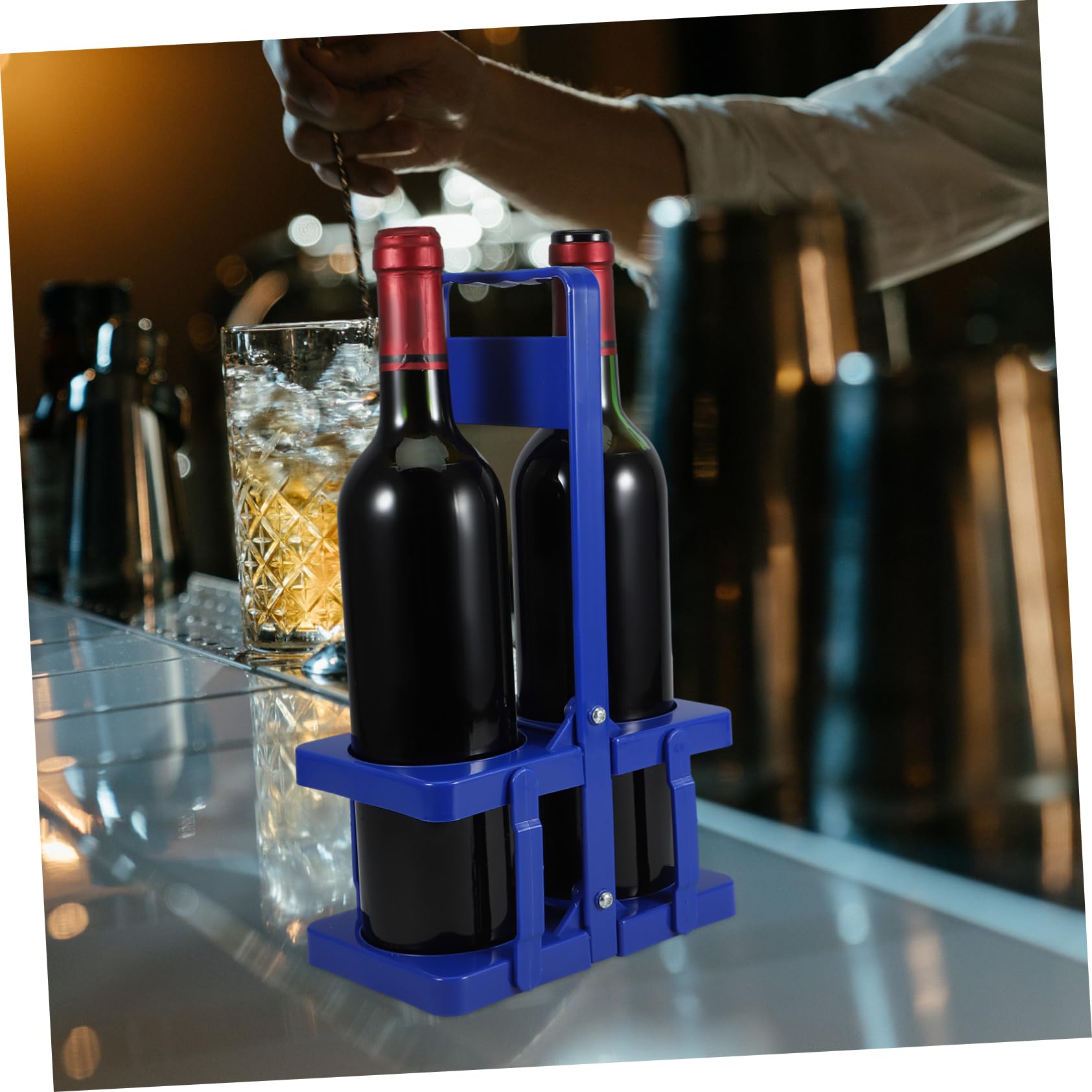 Cabilock 4piezas Portabebidas Plegable con para Cerveza y Transportador De Plástico para Botellas De y Picnics