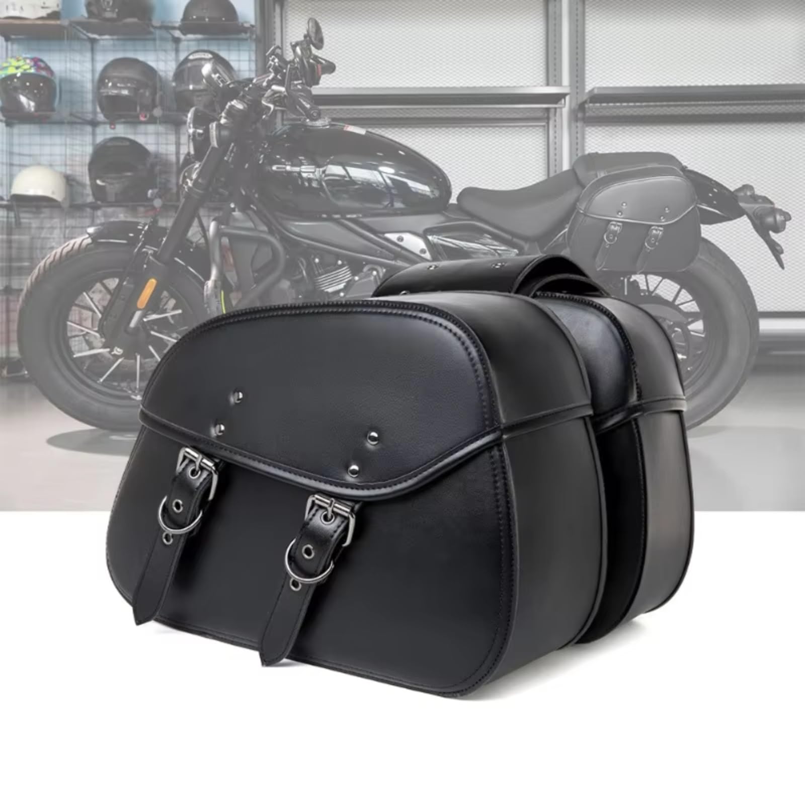 Coppia Universale Di Borse Laterali Per Moto Borsa Da Appendere Nera Kit Attrezzi Parti Ricambio Sacche Moto