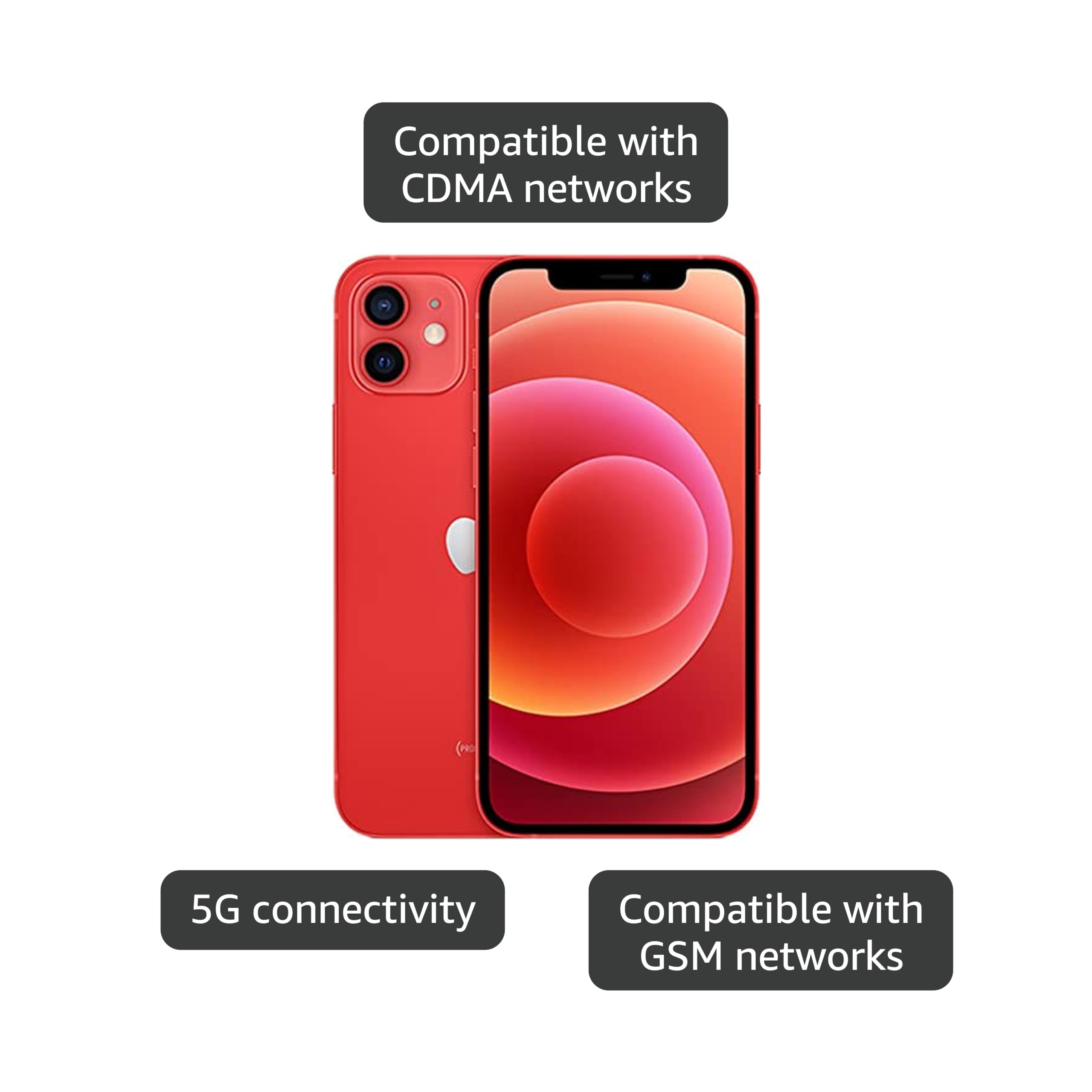 Amazon.com: Apple iPhone 12 Mini, US Version, 128GB, (PRODUCT)RED Amazon.com: Apple iPhone 12 Mini, US Version, 128GB, (PRODUCT)RED