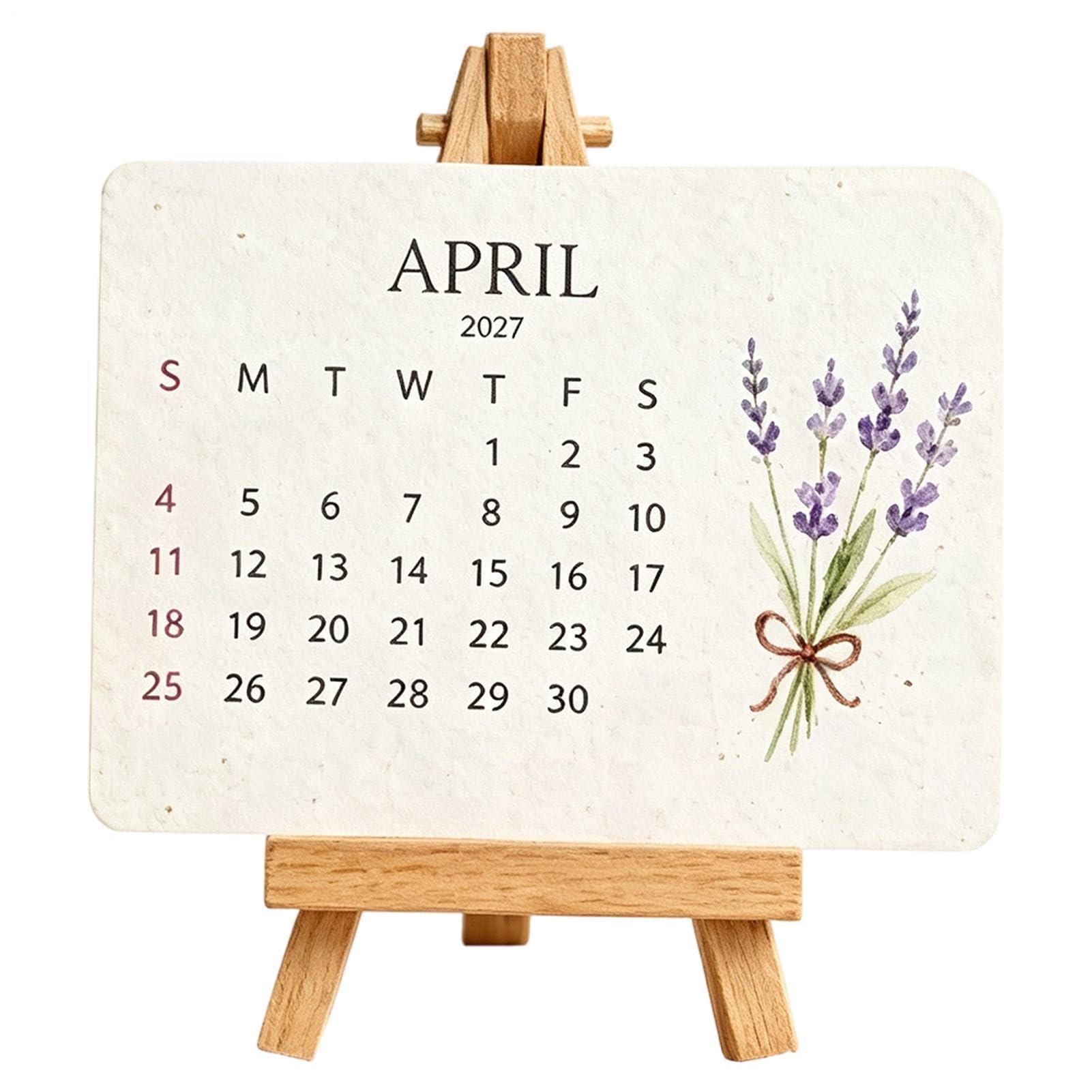 Plantable Love Seed Calendar 2027, Plantable Seed Calendar 2027