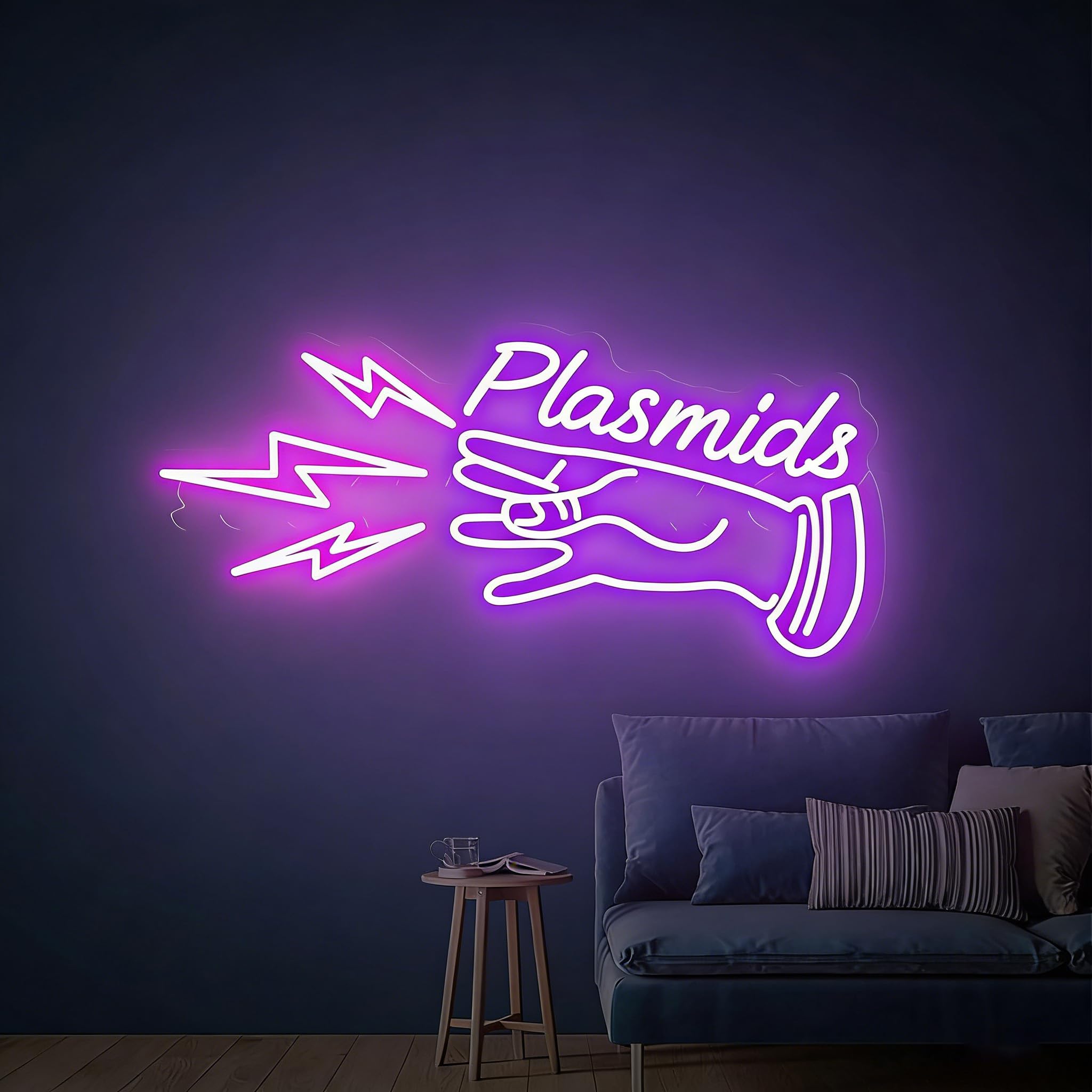 Plasmids neonowy znak LED, dekoracja ścienna, USB, regulowana jasność, salon, bar, pub, klub, spotkania, sztuka, dekoracja ścienna