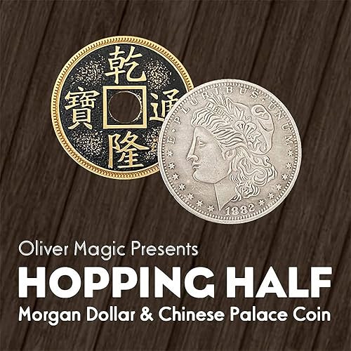 Miniatura 2 de Enjoyer Moneda del palacio chino y medio dólar de Morgan por Oliver Moneda mágica Trucos de magia Monedas Trucos de magia Trucos de mago Accesorios