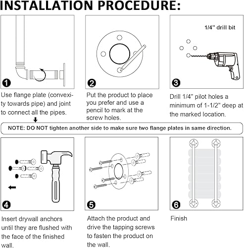 Miniatura 6 de HouseAid Toallero de tubo industrial, soporte de almacenamiento de toallas de baño de granja, organización de toallas de estilo vintage, montado en