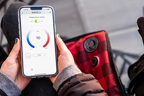 Miniatura 2 de Kuma Outdoor Gear Switchback - Silla térmica con bolsa de transporte, silla térmica portátil de lujo para exteriores, campamento, glamping, deportes