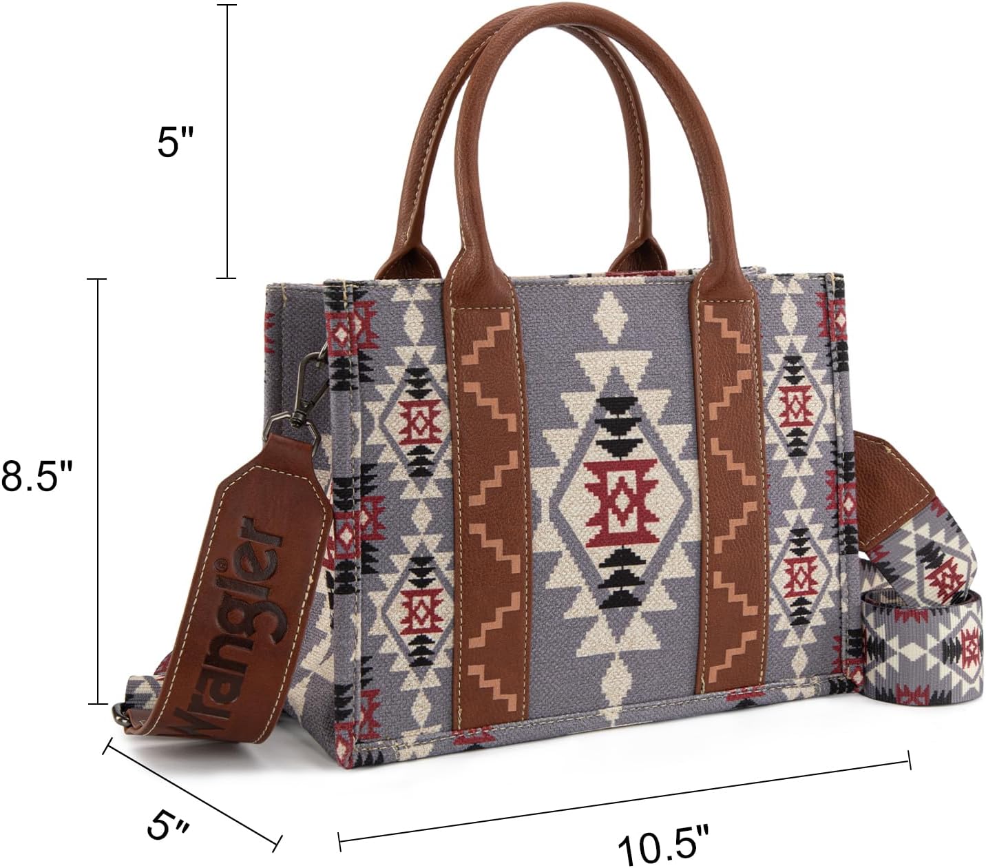Montana West Wrangler Purse Western Aztec Tote Bag for Women with Guitar Strap | Western, Boho, Aztec, Western, Boho, Aztec - Image 5