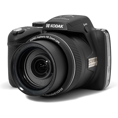 Kodak PIXPRO Astro Zoom AZ528-BK 16 MP Digital Camera with 52x Optical Zoom 24mm Wide Angle Lens 6 fps Burst Shooting 1080P Full HD Video Wi-Fi Connectivity and a 3" LCD Screen (Black)
