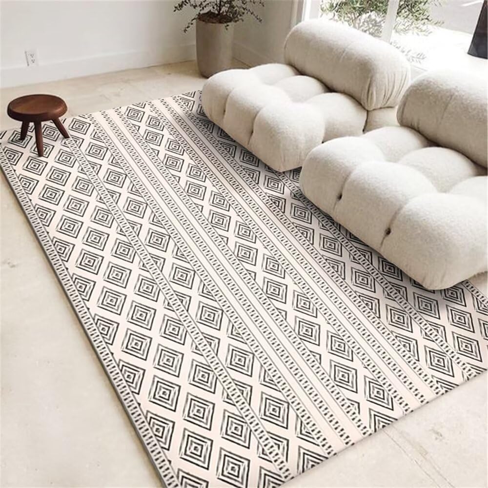 Tapis de style minimaliste géométrique rectangulaire pour l'entrée