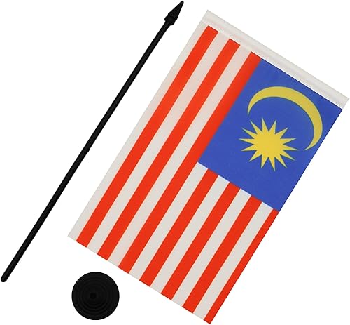 Miniatura 394 de Bandera de la bandera del Líbano de AZ, 3.9 x 5.9 in, bandera de escritorio libanesa, 5.9 x 3.9 in, barra y base de plástico negro