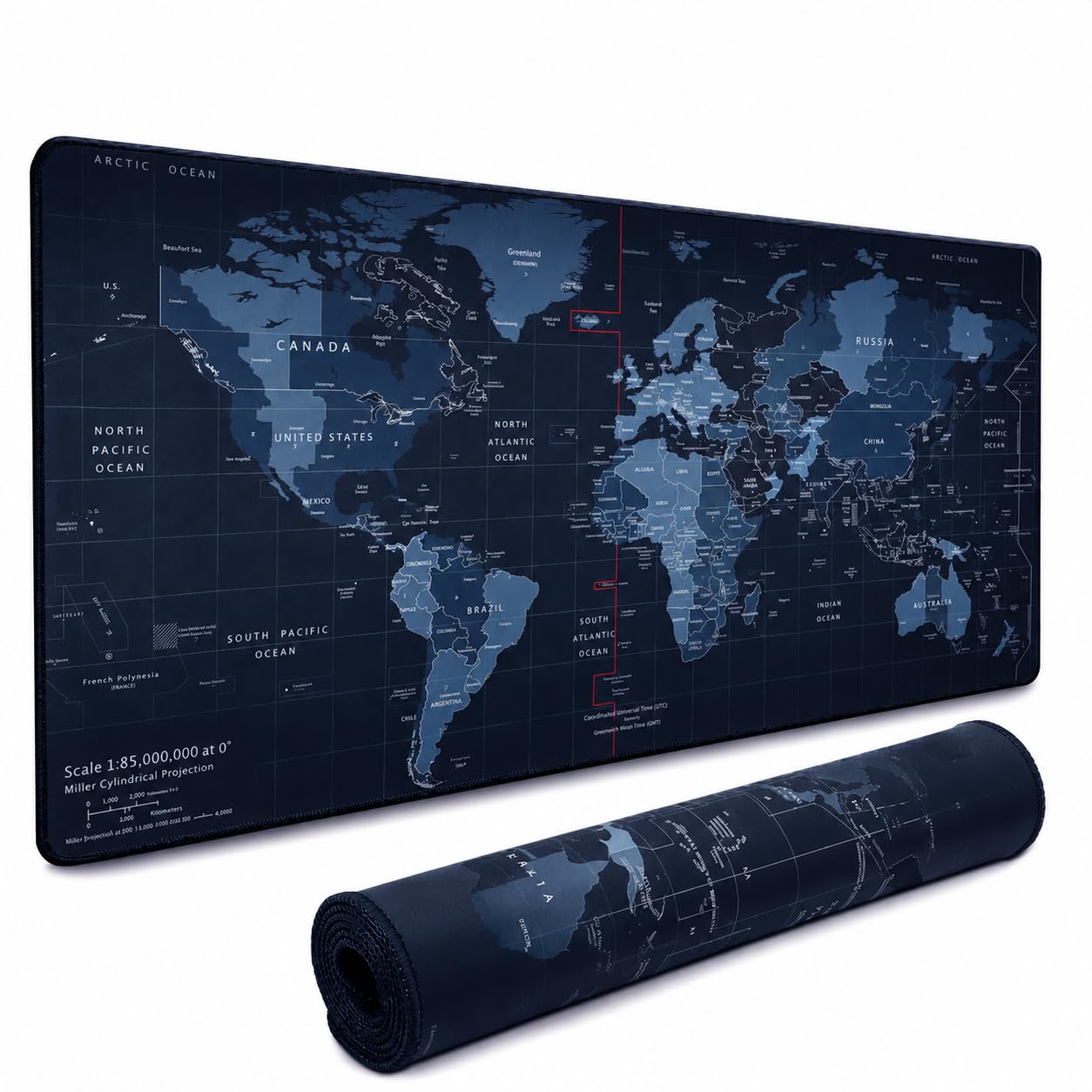 HELVETIOS World XXL Profesyonel Ekstra Büyük Mouse Pad ve Bilgisayar Oyunu Mouse Mat Oyun Klavyesi Kaymaz Mouse Pad'ler Masa için 89,9 cm x 39,9 cm Ev Ofis Masa Pedi Klavye ve Oyun Pedi için Fare Altlığı