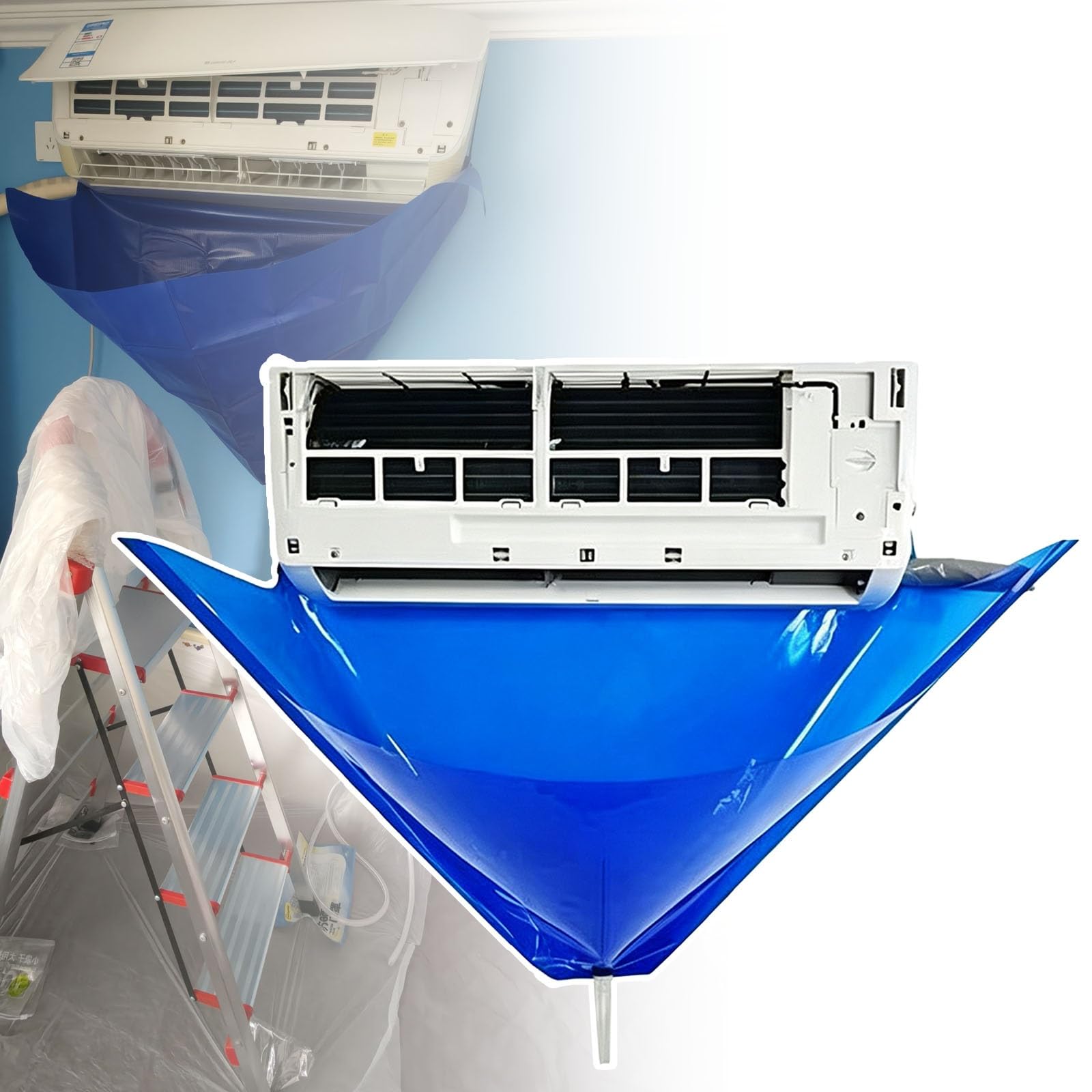 PPLDABNK Air Conditioner Cleaning Cover Set, Ac Dust Washing Kit