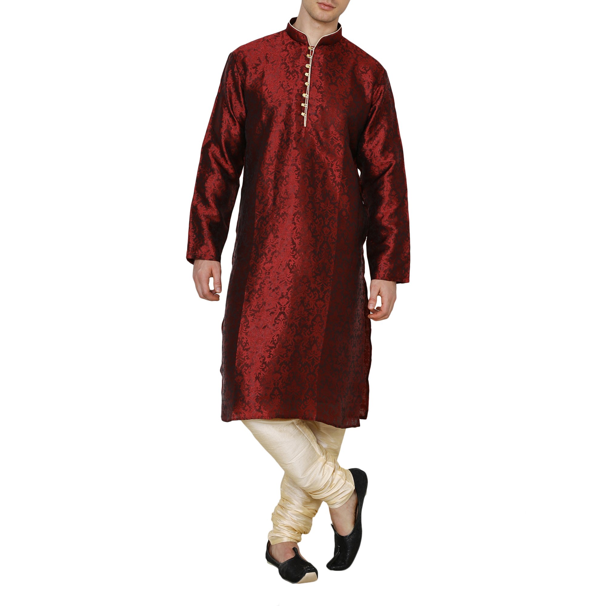 royal kurta Men's Jacquard Silk Kurta Pyjama-picture-11