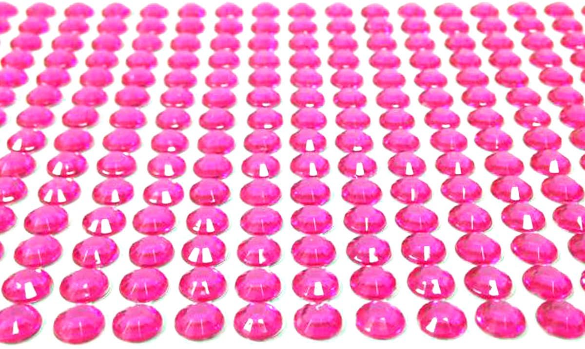 Wrapables 500-Piece Adhesive Rhinestone Crystal Diamond Stickers, 6mm, Yellow