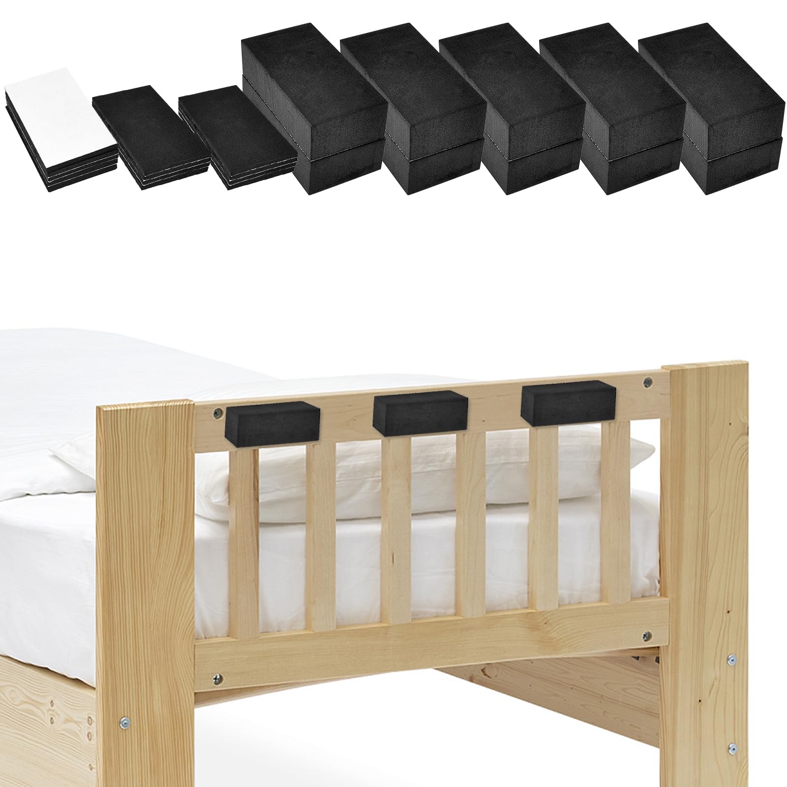 23Pcs Headboard Stoppers for Wall, EVA Foam Anti Shake Furniture Pads — image 1