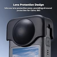 Vista 2 de K&F CONCEPT Kit de protector de pantalla compatible con accesorios DJI OSMO 360, pantalla Ultra HD, película de vidrio templado con tapa protectora