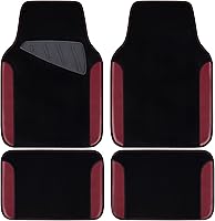 Vista 7 de CAR PASS Alfombrillas universales impermeables de cuero sintético de 3 filas para automóvil, alfombrillas negras para automóvil que se ajustan a