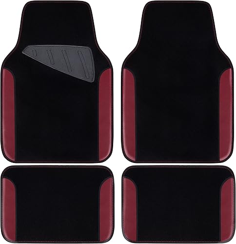 CAR PASS Alfombrillas impermeables de ajuste universal para automóvil, aptas para SUV, camionetas, sedanes, camiones, juego de 4 alfombras de