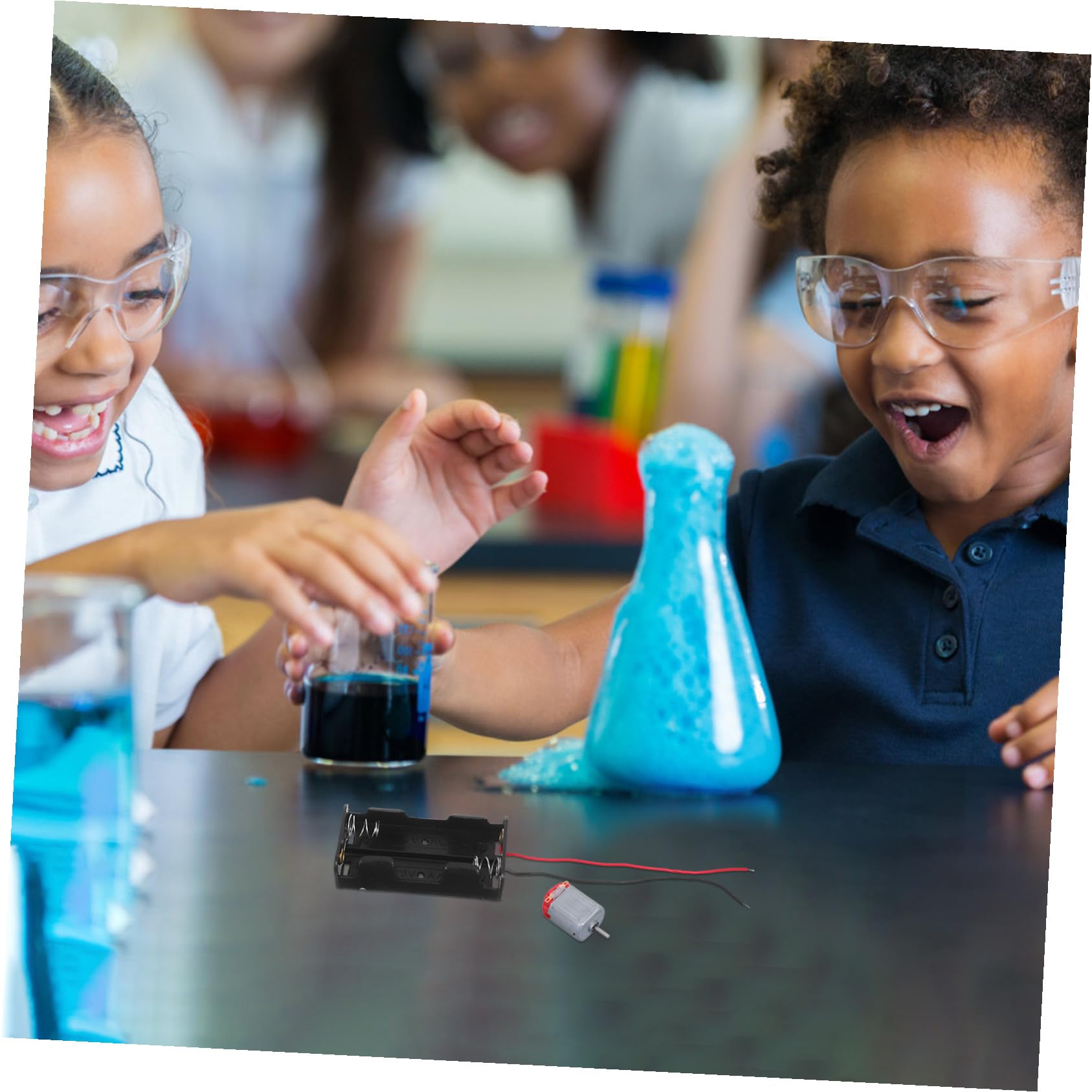 Kisangel Kit per Esperimenti di Circuiti Elettrici con Ingranaggi Meccanici e Motori Continua per Ragazzo Ragazza e Adolescenti per Progetti Scientifici Fai da Te e Apprendimento di Fisica