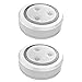 brilliant evolution ultra thin wireless led touch lights 2 pack | led under cabinet lighting | closet lights | battery powered lights | under counter lighting | stick on push lights