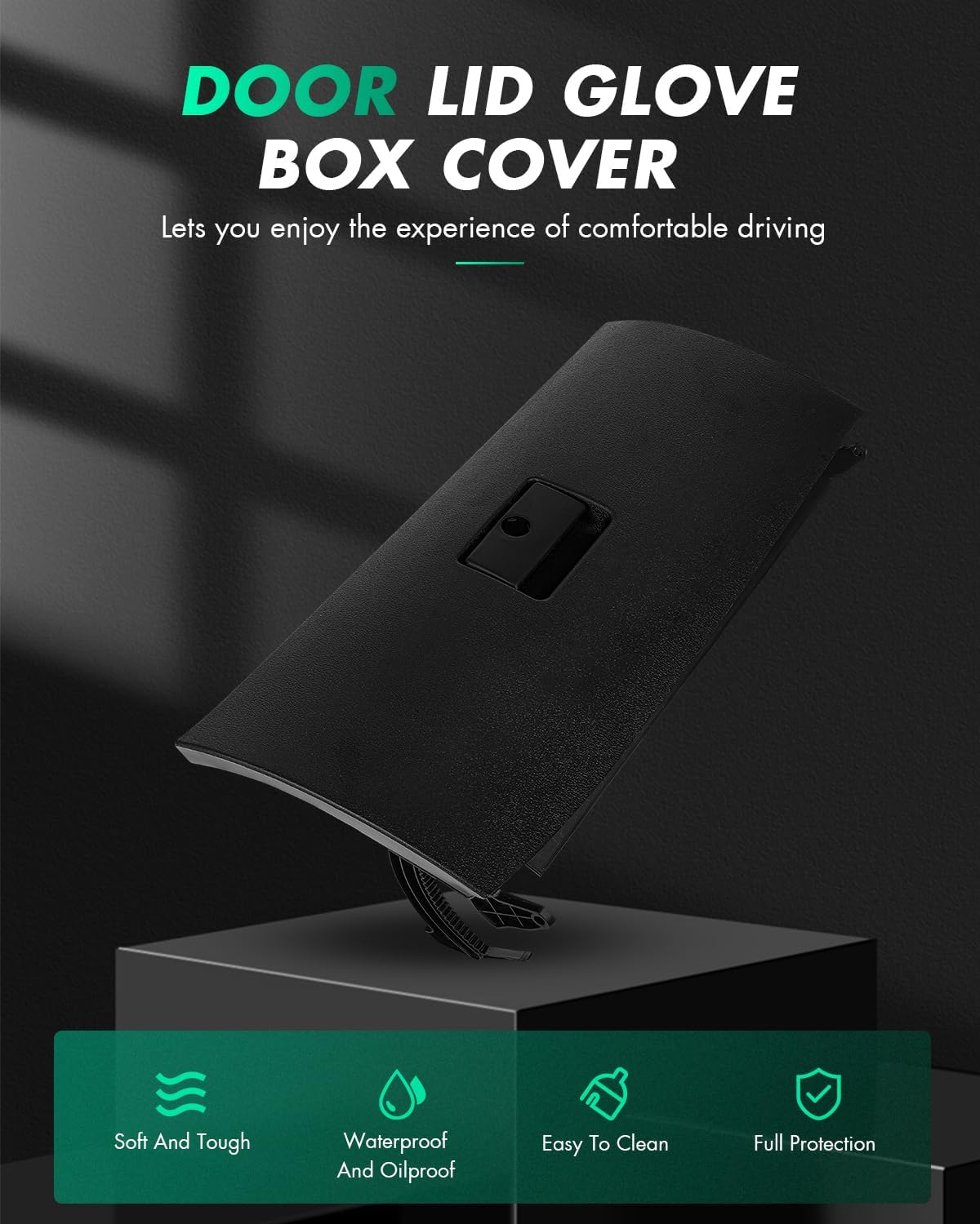 SCITOO Auto Black Door Lid Glove Box Cover Replacement Fit For For VW BORA GOLF JETTA Clasico A4 MK4 Wagon US X1 Car Console Glove Box Door Cover Lid 1J1 857 121A