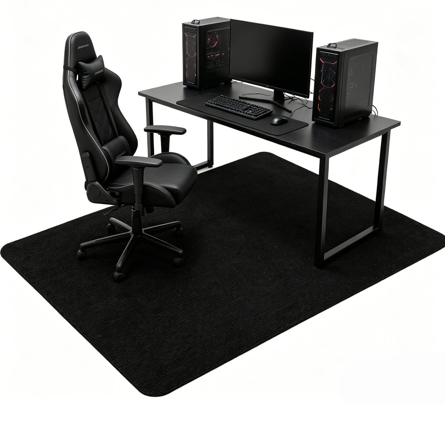 Bürostuhl Unterlage Schreibtischstuhl, 140X90cm Bodenschutzmatte Bürostuhl Teppich Unterlage, Kratzfest Bodenmatte Stuhlunterlage, Schreibtischstuhl Unterlage für Parkett und Hartböden