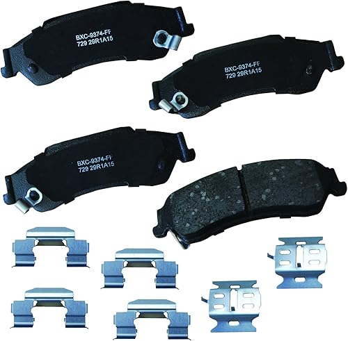 Miniatura 154 de Bendix Pastillas de freno traseras de cerámica Premium SBC1100 para Nissan Frontier 2024-2005, Xterra 2015-2005, Suzuki Equator 2012-2009