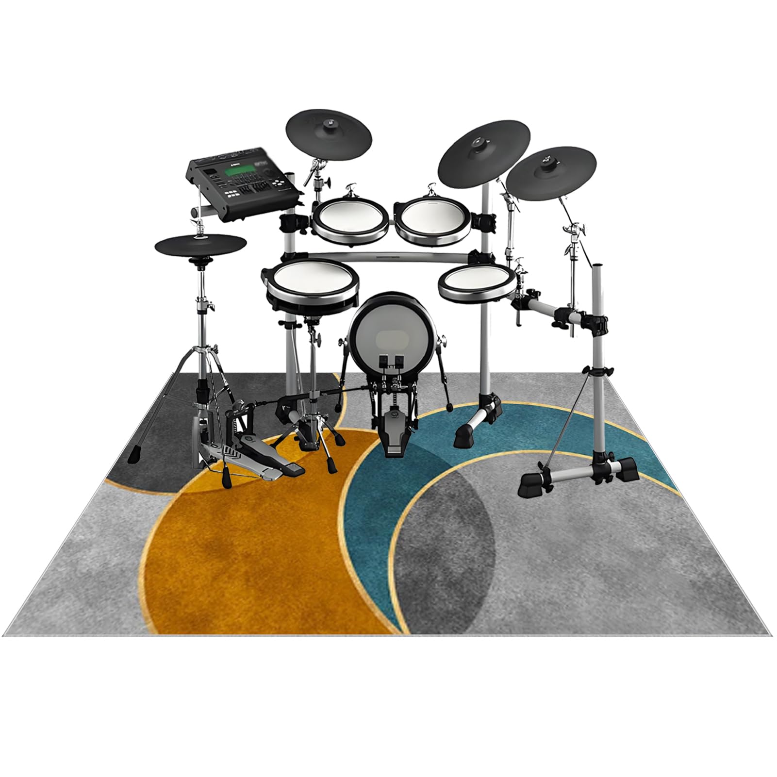 Dywan z baterią Akustyczną 160 x 150 cm Profesjonalny dźwiękoszczelny dywanik bębnowy bębnowy elektroniczny bęben bębnowy bęben bębnowy bęben jazzowy bęben bębnowy Instrumenty muzyczne Antypoślizgowy