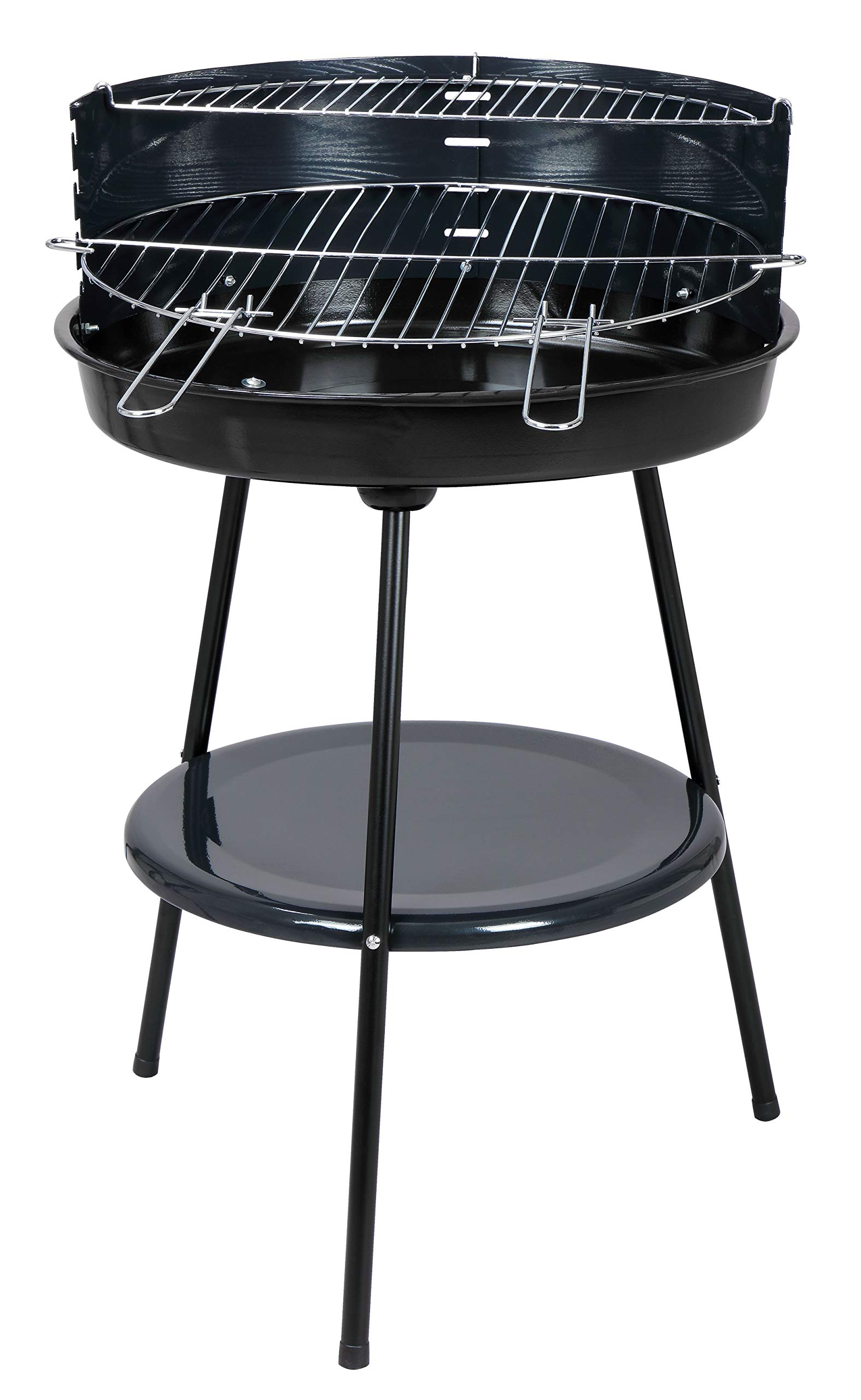 tepro Highland grill na węgiel drzewny, okrągły grill gazowy, antracyt
