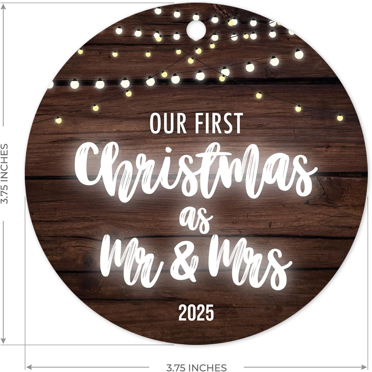 Soul Décor Our First Christmas As Mr & Mrs 2025, Christmas Tree Decorations Gift Ornament