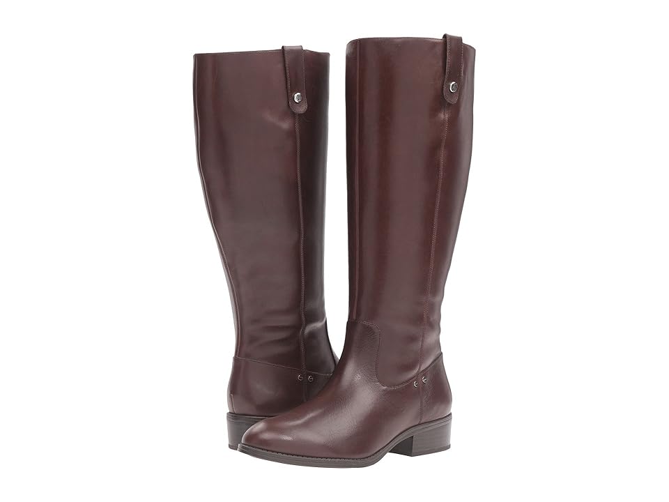 

LAUREN Ralph Lauren Masika Wide Calf (Dark Brown Burnished Calf) Women's Boots