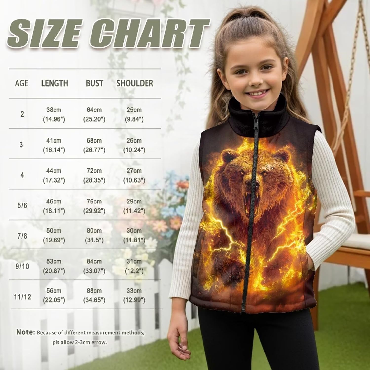 Vest for Boys Winter Fleece Vest Stand Collar Zip Up Vests