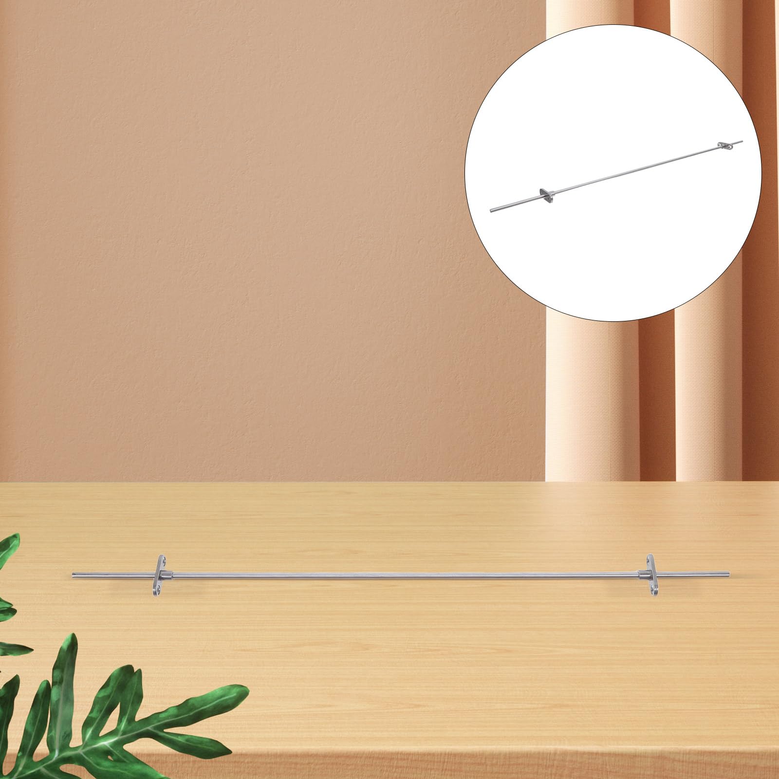 Healvian Hängeregistraturleiste aus Hochfestem Edelstahl 50cm mit Halterung Rostbeständig für Schreibtischschublade Universelle Hängeleiste für Aktenordner im Aktenschrank
