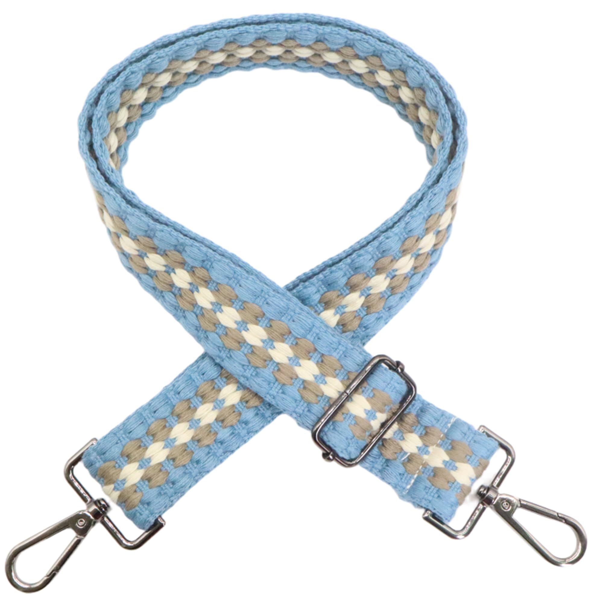 Photo 1 of 1.5" Wide Purse Strap Adjustable Replacement Gunmetal Hardware Long Crossbody Bag Strap for Thick Shoulder Bags Canvas Handbags Straps