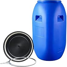 Food Grade Shipping Barrel Air Tight Plastic Drum with Lid Water/Food Storage Barrel Rain Barrel for Home & Outdoor100L