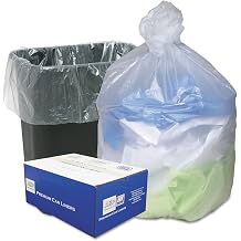 Ultra Plus WHD2431 Can Liners, 16 Gallon, 24-Inch x33-Inch, 200/CT, Translucent