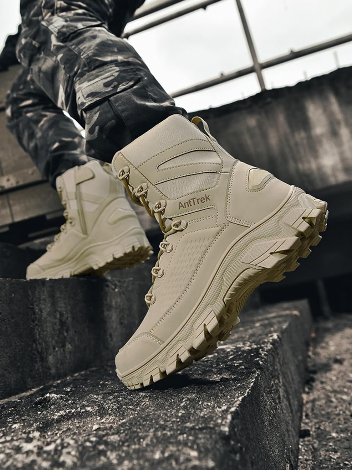 ailishabroy Men’s Military Tactical Boots