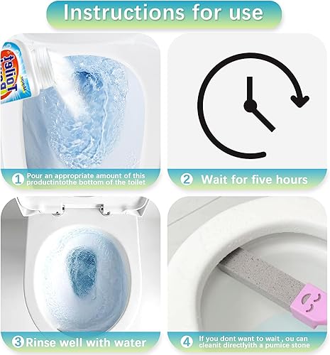 Miniatura 2 de Piedra pómez para limpieza de inodoros, limpia poderosamente anillos de agua dura, acumulación de calcio y manchas, adecuada para limpiar inodoros,