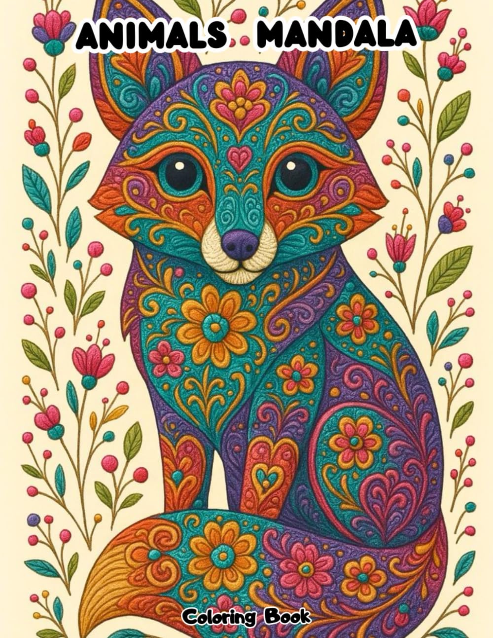 Adult Coloring Book: Intricate Animal Mandalas for Relaxation and Mindfulness